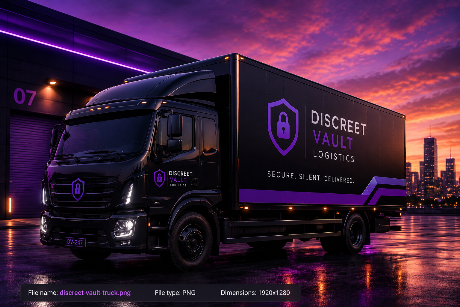 Premium Discreet Vault Logistics delivery truck